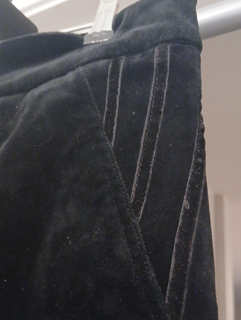 Bisou Bisou Black Velvet Pants Classy Goth